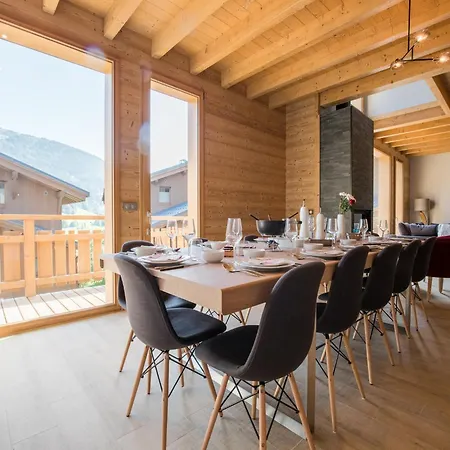 With Fireplace In Megeve Chalet